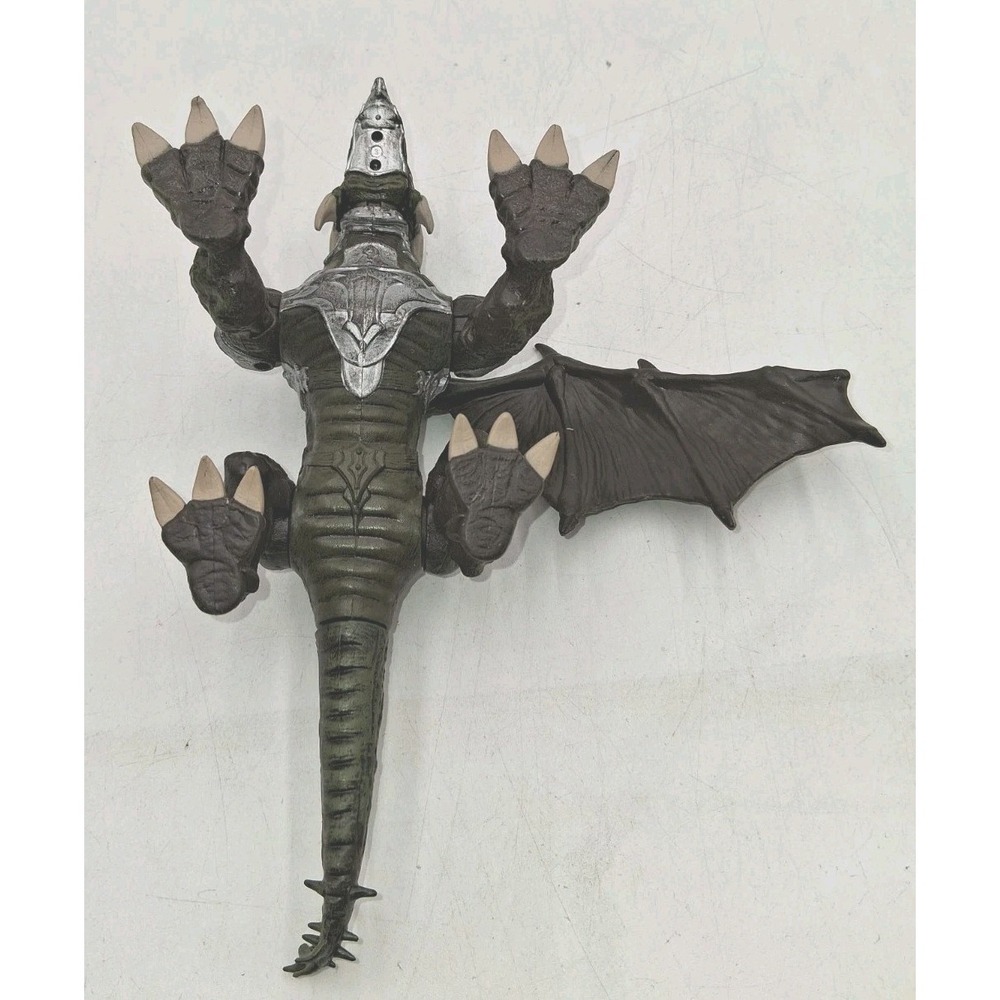 Rare Mega Bloks Argentum Silver Armor Dragon Metal Age Missing One Wing - Picture 4 of 7
